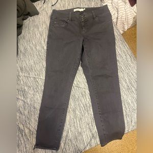 Torrid dark gray jeans with zips on bottom